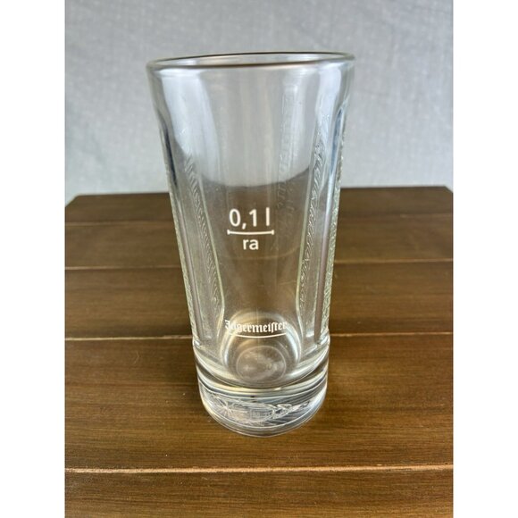 Jäegermeister Jaegermeister Shot glass w/ Embossed Logo 0.1L 0,1l / ra 7 oz EUC - Picture 5 of 8